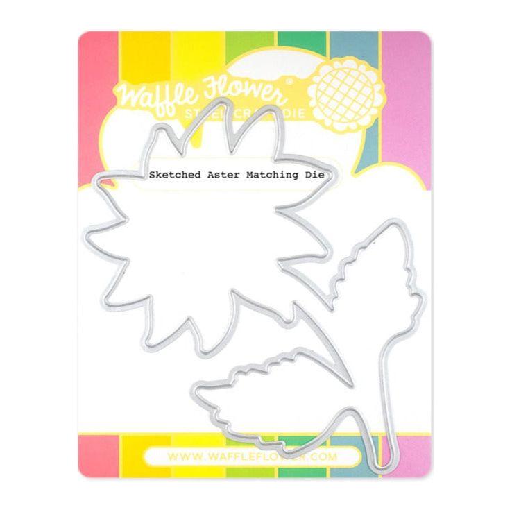 Waffle Flower Sketched Aster Matching Die 421656