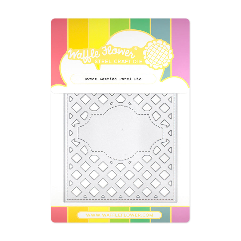 Waffle Flower Sweet Lattice Panel Die 421660