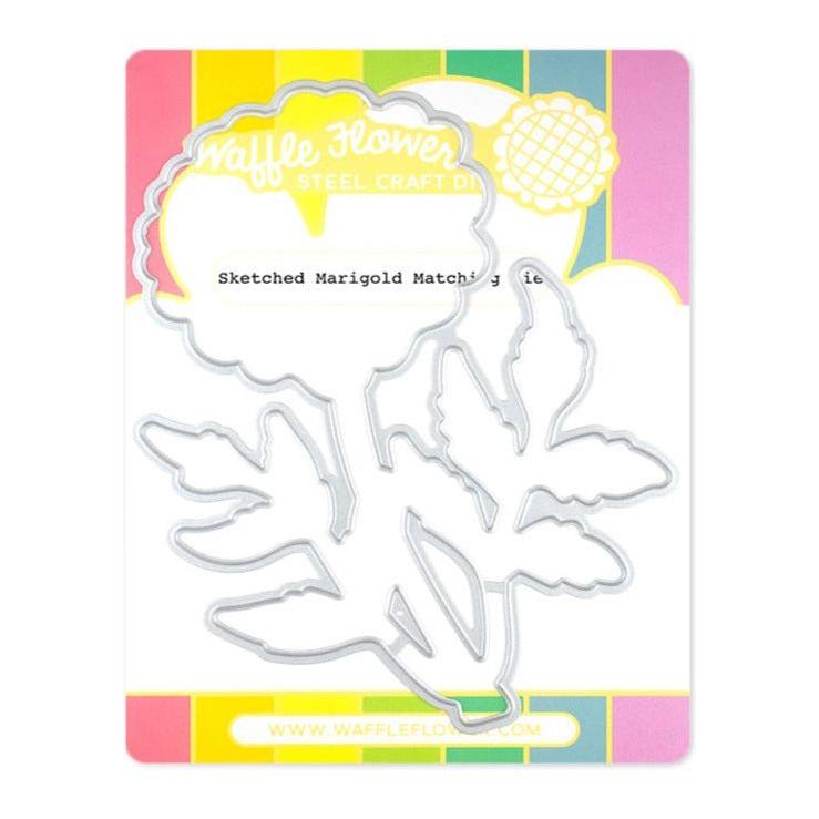 Waffle Flower Sketched Marigold Matching Die 421662