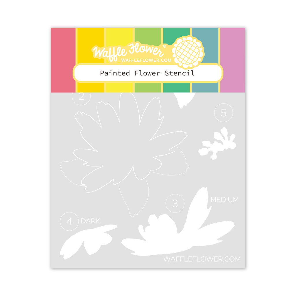 Waffle Flower Painted Flower Stencil 421687