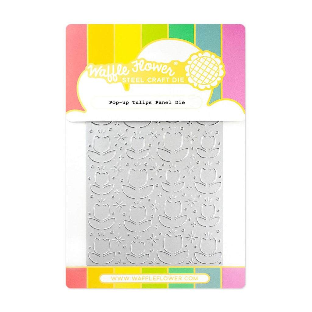 Waffle Flower Pop-up Tulips Cover Panel Die 421688