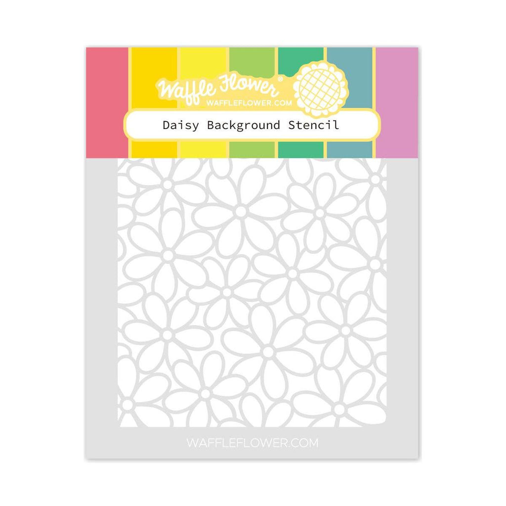 Waffle Flower Daisy Background Stencil 421729