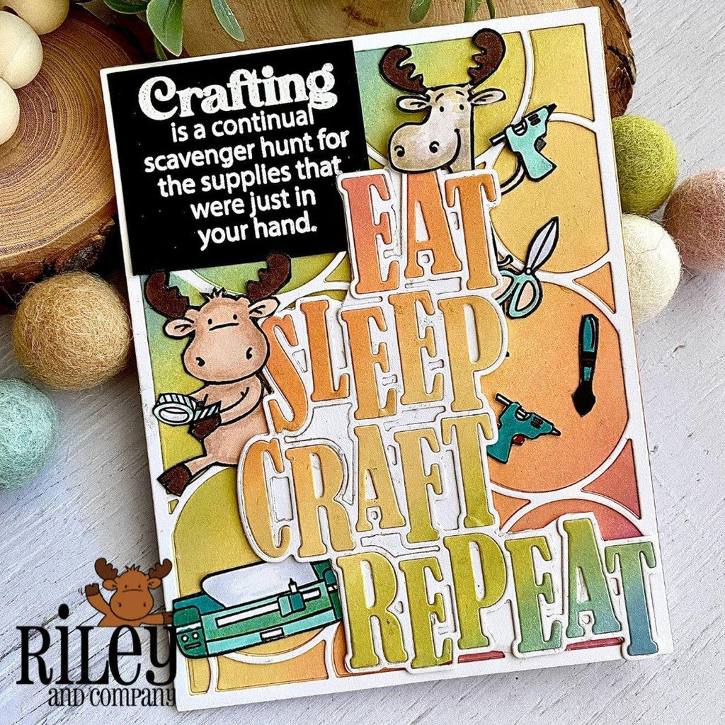 Riley and Company Funny Bones Crafting is a Scavenger Hunt Clear Stamp rwd-1240 crafting supplies