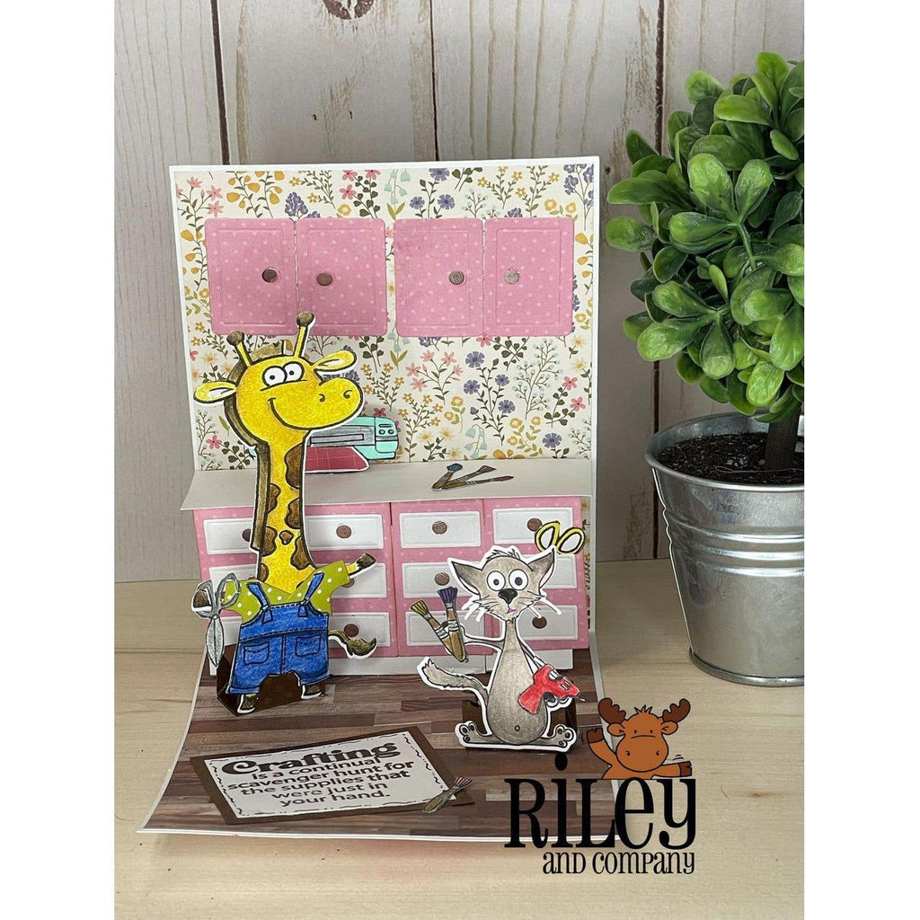 Riley and Company Funny Bones Crafting is a Scavenger Hunt Clear Stamp rwd-1240 craft room