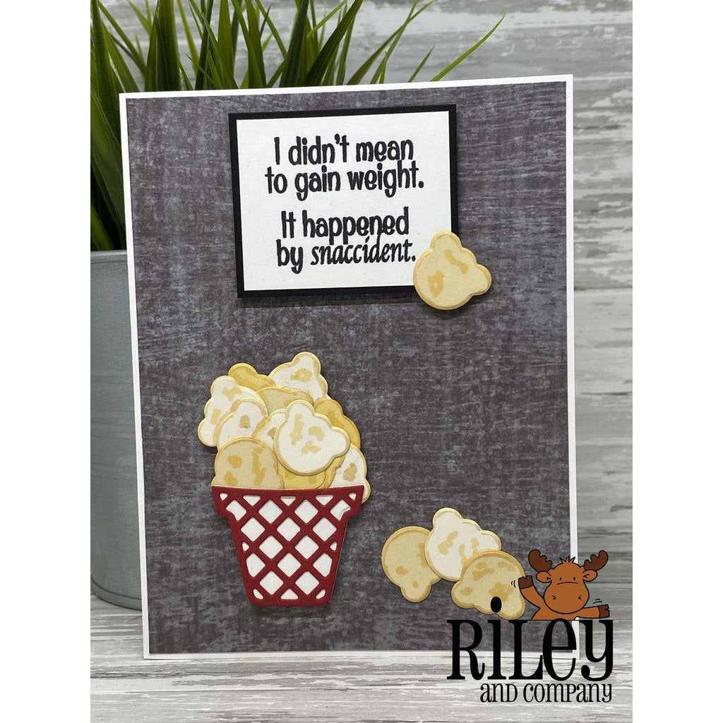 Riley And Company Funny Bones Snaccidents Clear Stamp rwd-1278 let's eat