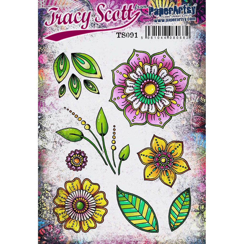 Paper Artsy Tracy Scott Cling Stamps ts091