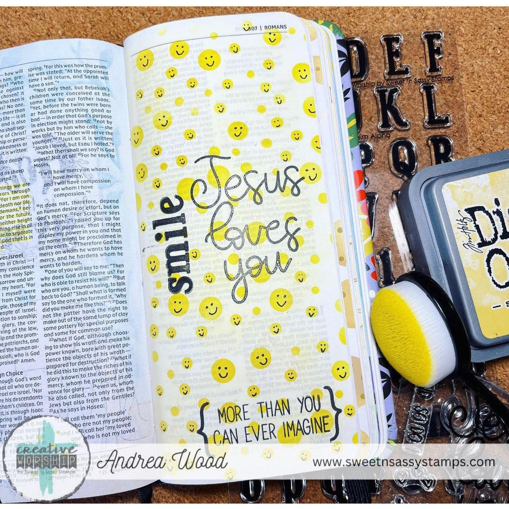 Sweet 'N Sassy Jesus Loves You Clear Stamps cws-24-019 smile Jesus loves you more than you can ever imagine