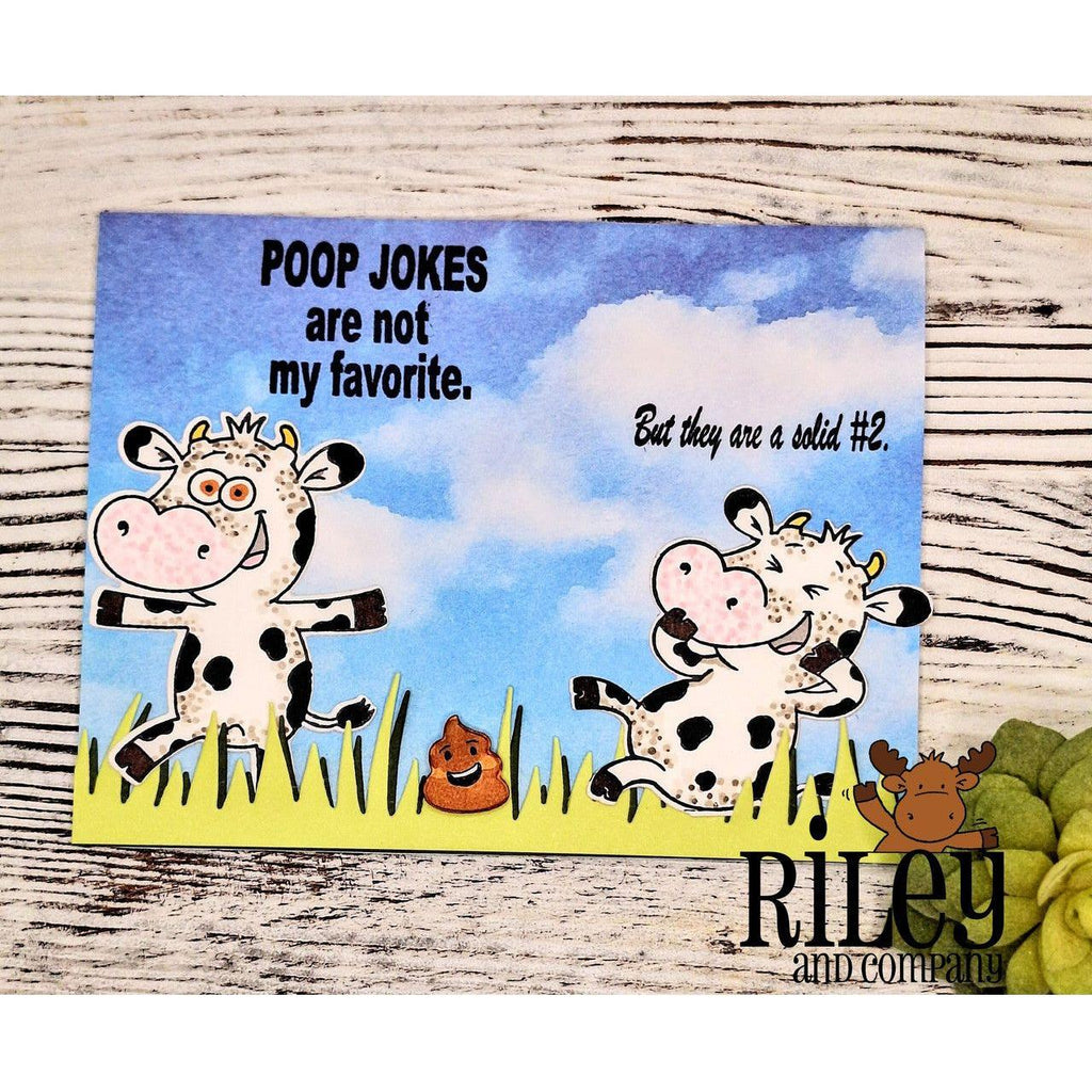 Riley And Company Funny Bones Poop Jokes Clear Stamp rwd-1284 field pies