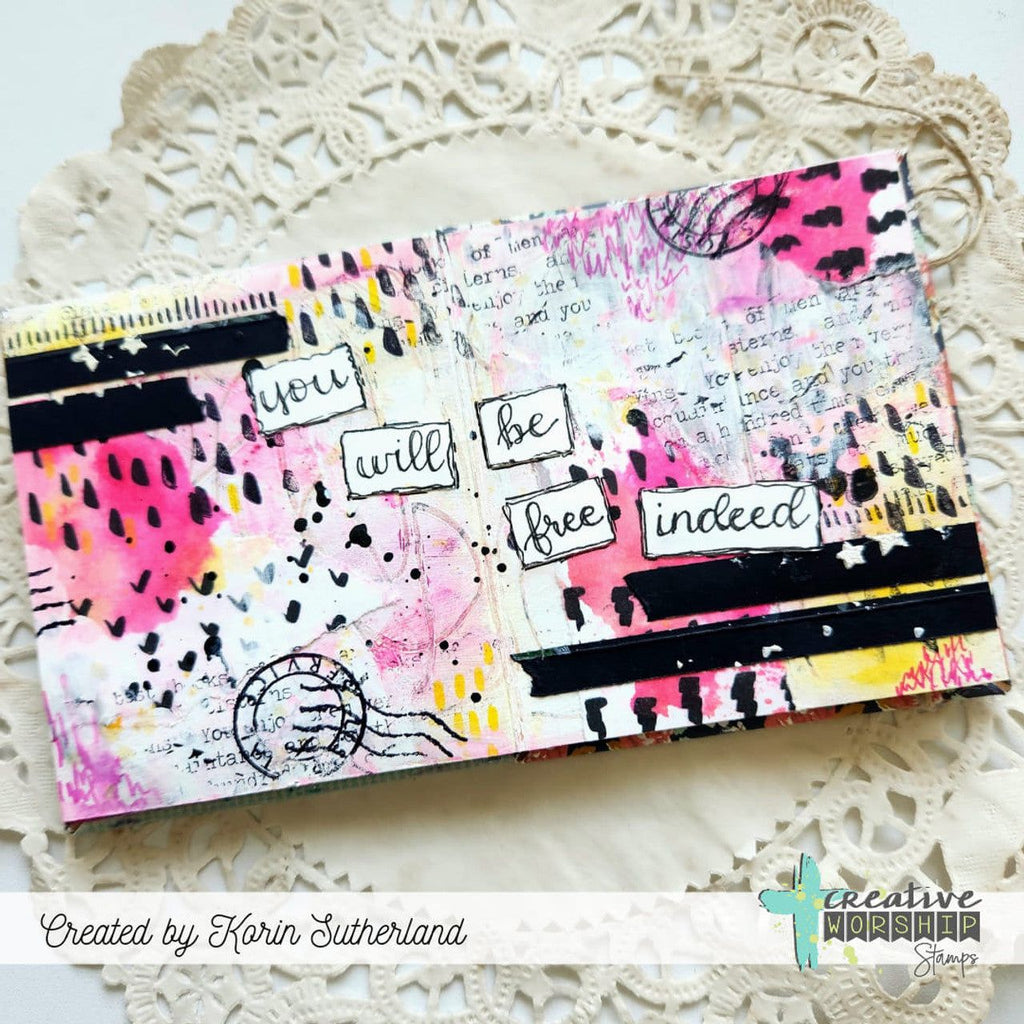 Sweet 'N Sassy Mini Marks 1 Clear Stamps cws-24-021 You will be free indeed