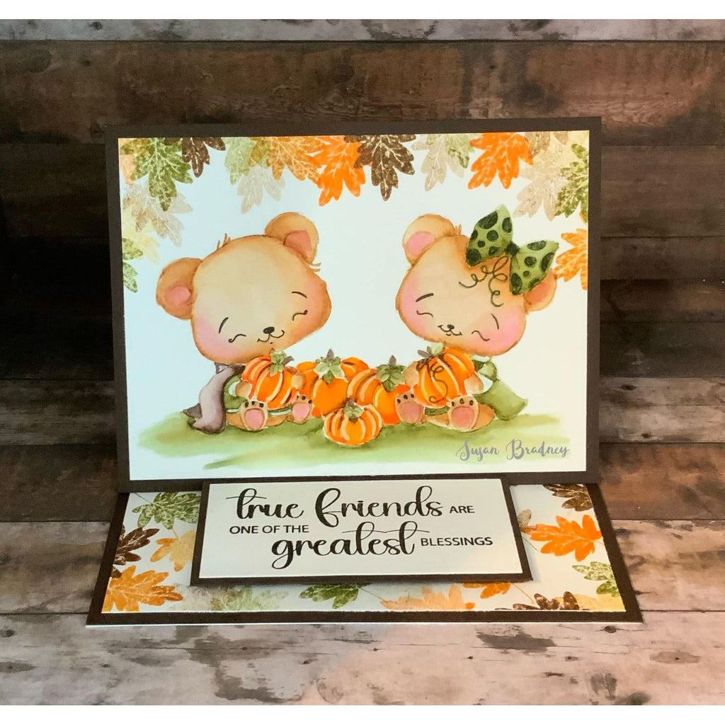 Gina K Designs Autumn Bears Clear Stamps dg05 True Friends