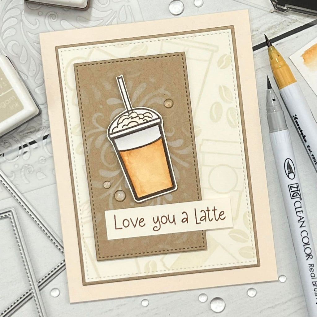 Gina K Designs Daily Grind Clear Stamps bs68 Love You a Latte