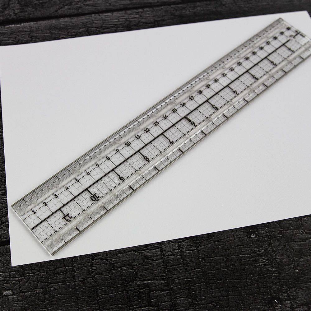 Tim Holtz Tonic Media Ruler 4634e Diagonal On Paper