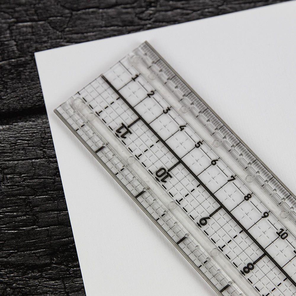 Tim Holtz Tonic White Glass Media Mat And Ruler Bundle Craft Pick Close Up