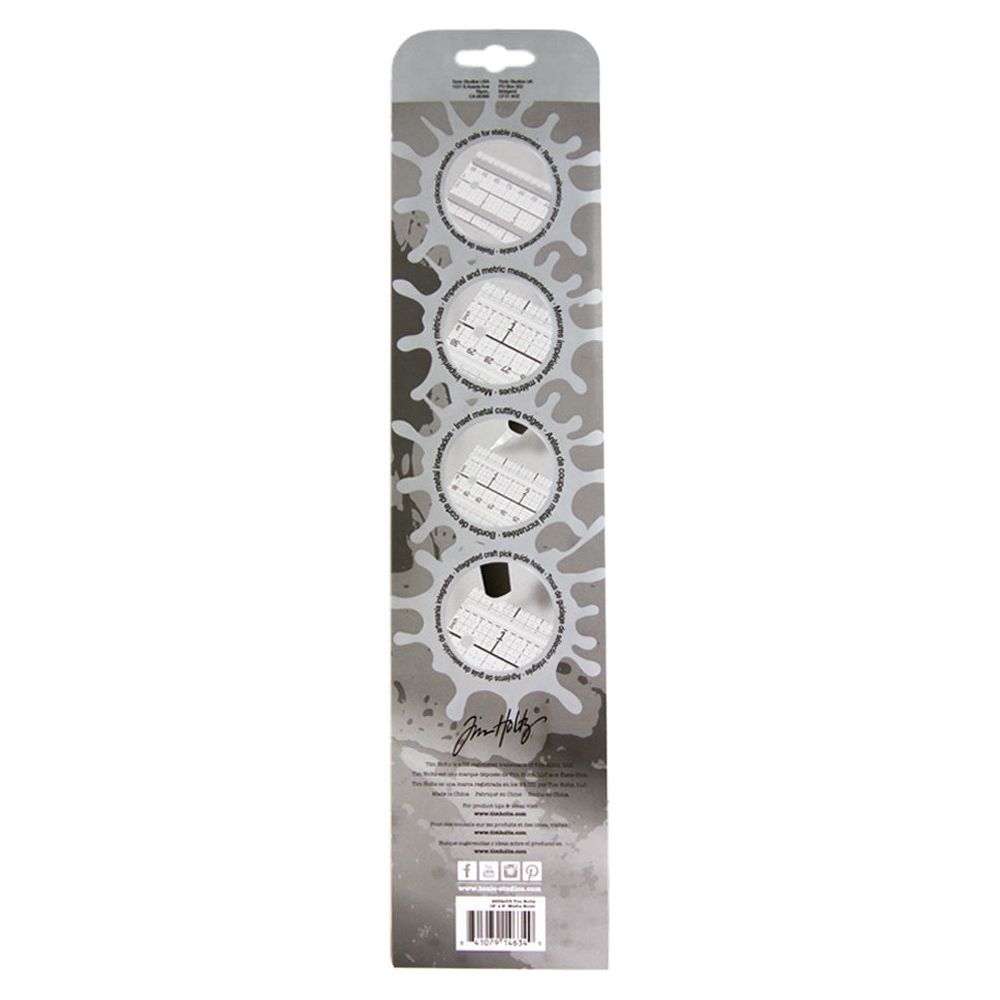 Tim Holtz Tonic Media Ruler 4634e Back Of Package