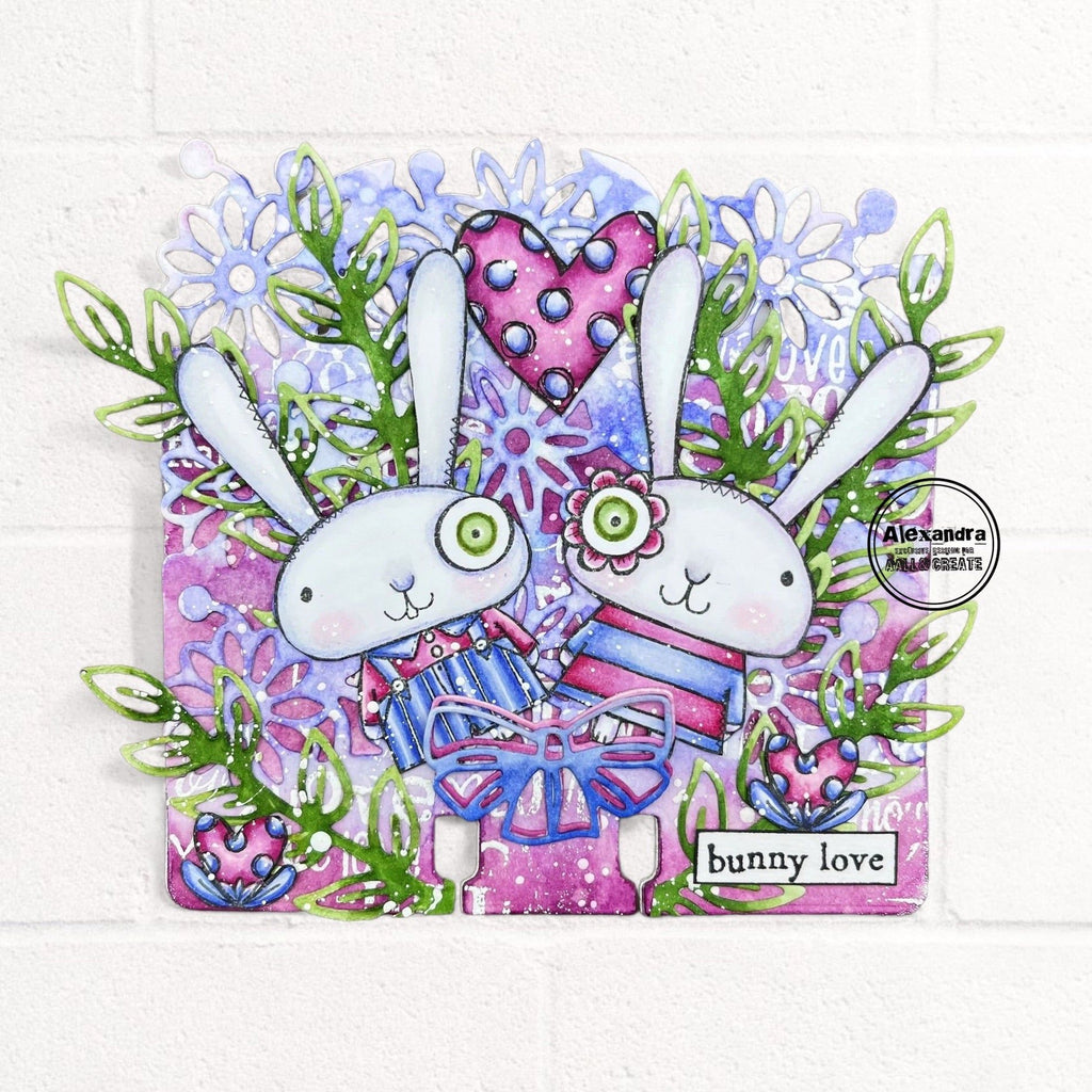 AALL & Create Floral Parade Dies 47 bunny love