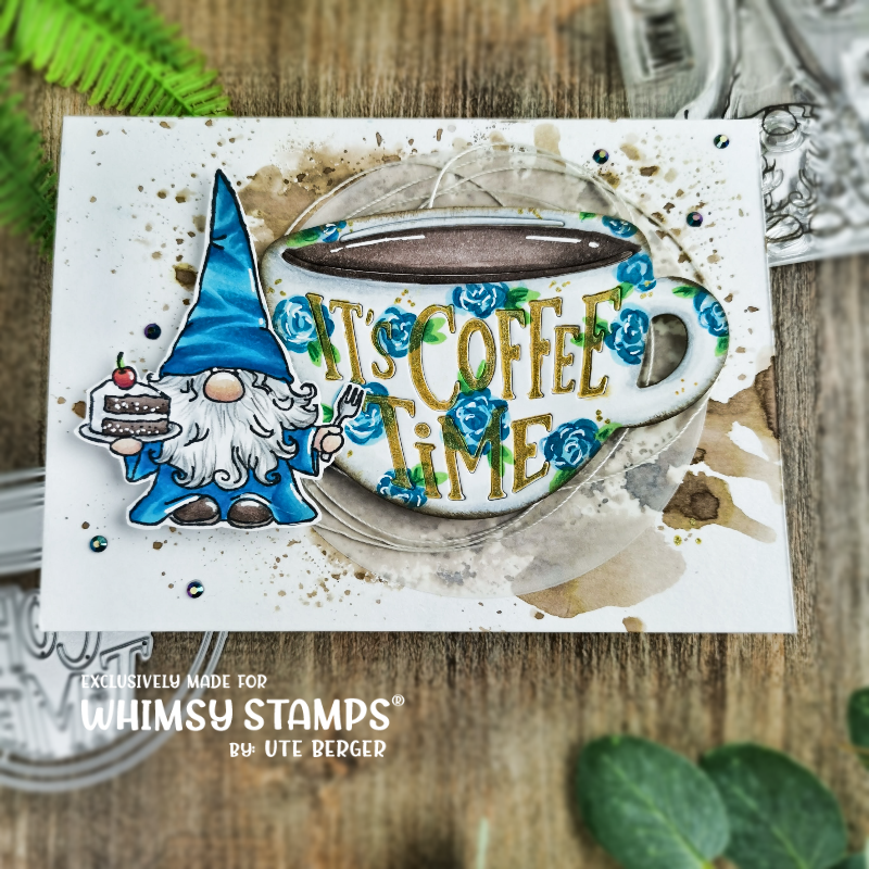 Whimsy Stamps Coffee Time Dies WSD201 wizard