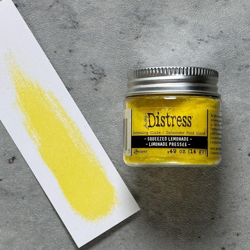 Tim Holtz Distress Embossing Glaze Squeezed Lemonade Ranger tde84105 Color Swatch | color-code:ALT04