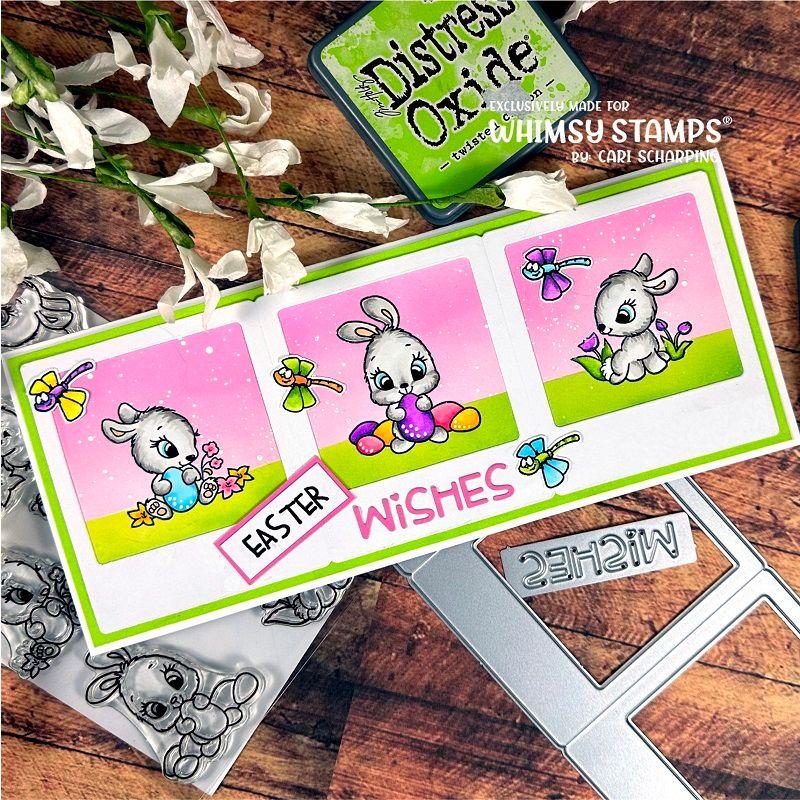 Whimsy Stamps Fun with Words 2 Dies wsd254 bunnies