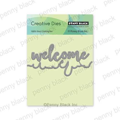 Penny Black Welcome Edger Thin Metal Creative Dies 51-813