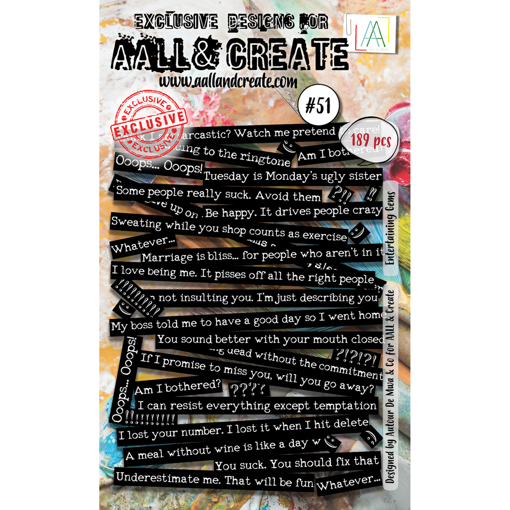 AALL & Create Entertaining Gems Ephemera Die-Cuts 51