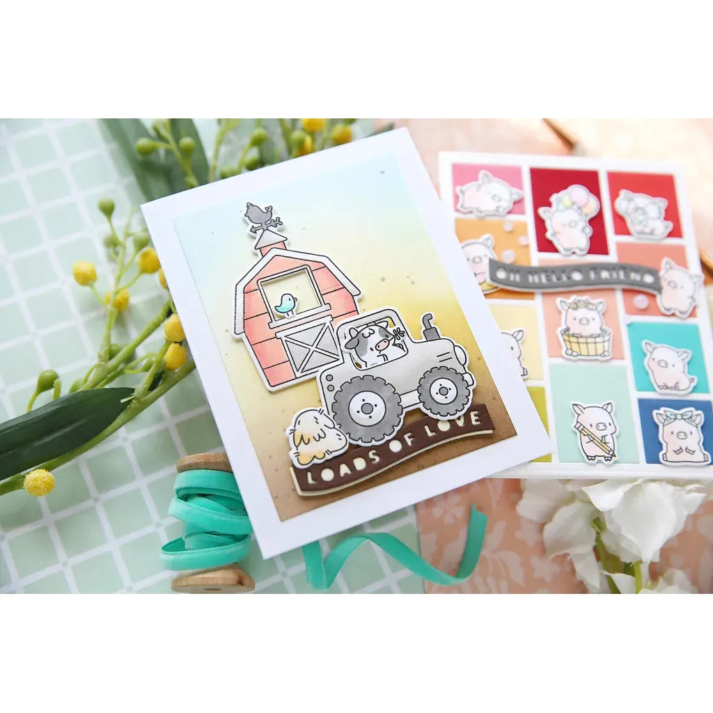 Mama Elephant Little Agenda Farm Creative Cuts Steel Dies tractor | color-code:ALT02