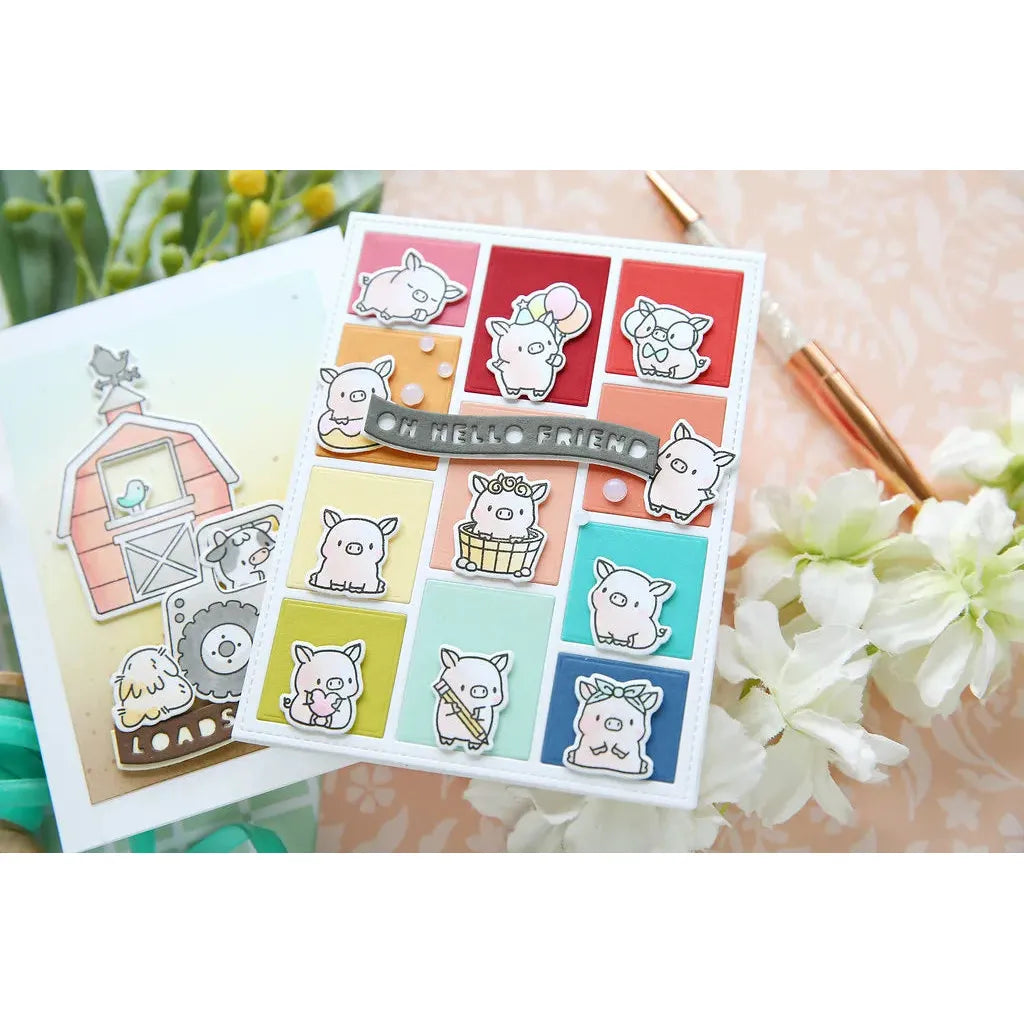 Mama Elephant Clear Stamps Little Pig Agenda hello friend | color-code:ALT02