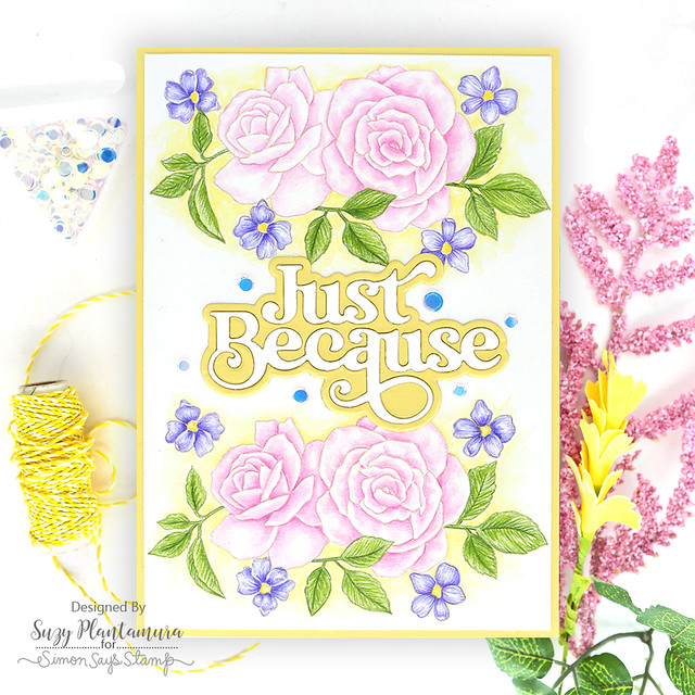 Simon Says Clear Stamps Beautiful Friend 3089ssc Sweet Wishes Just Because Card | color-code:ALT02