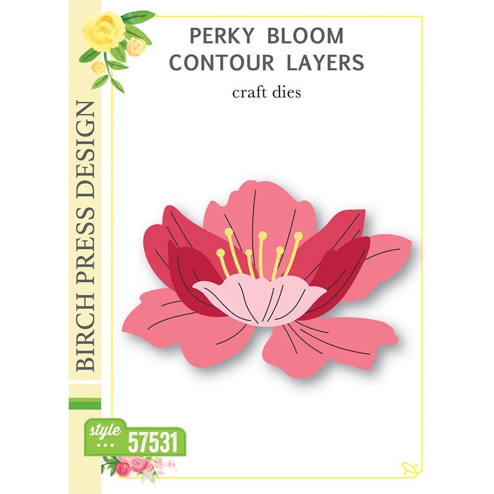 Birch Press Design Perky Bloom Contour Layers Dies 57531