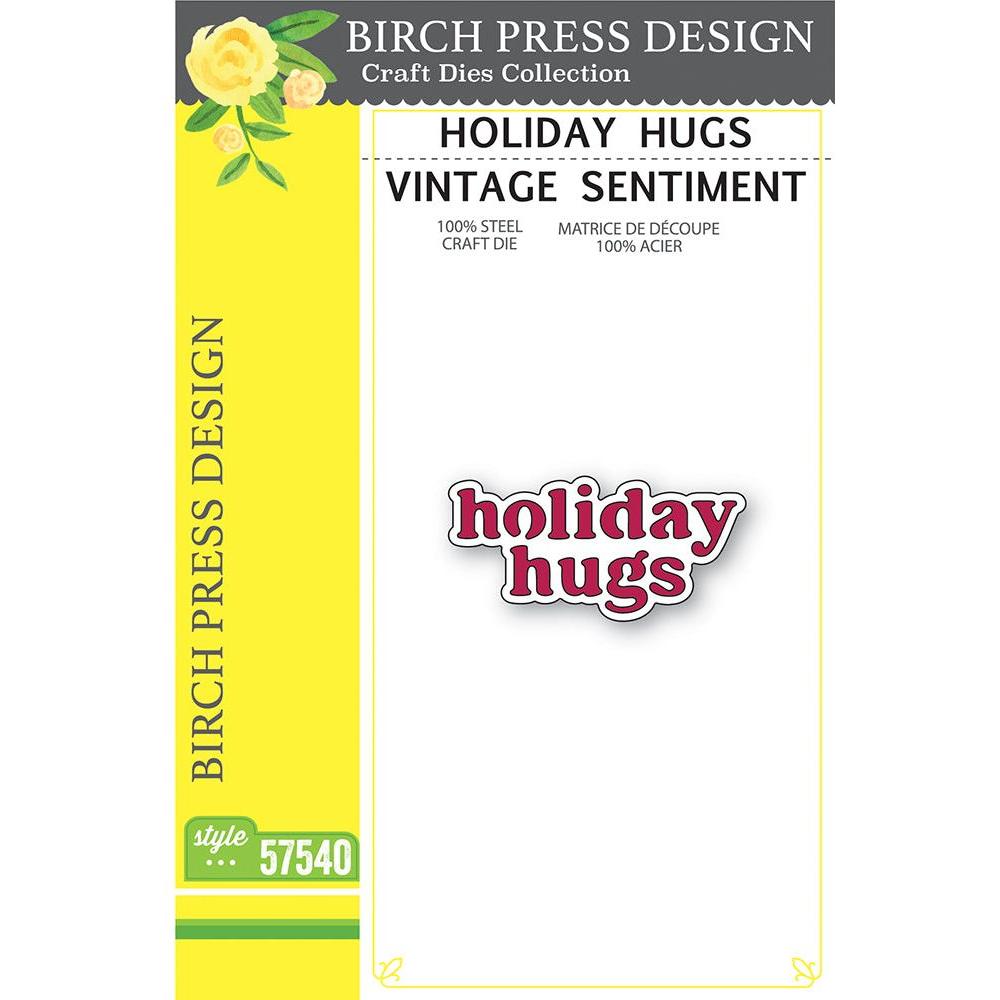 Birch Press Design Holiday Hugs Vintage Sentiment Dies 57540