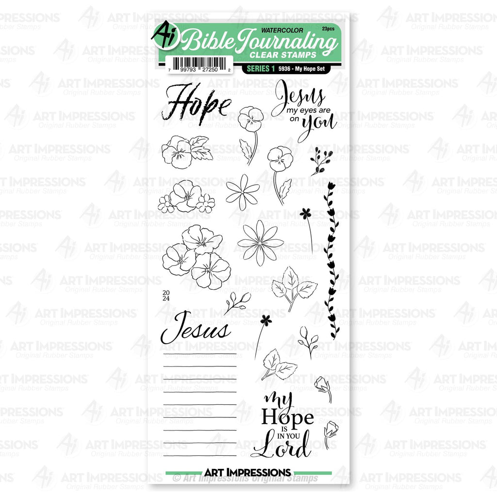 Art Impressions My Hope Series 1 Clear Stamps 5936