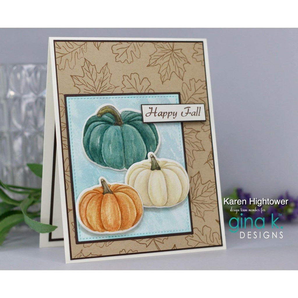 Gina K Designs Welcome Autumn Clear Stamps hs58 Happy Fall