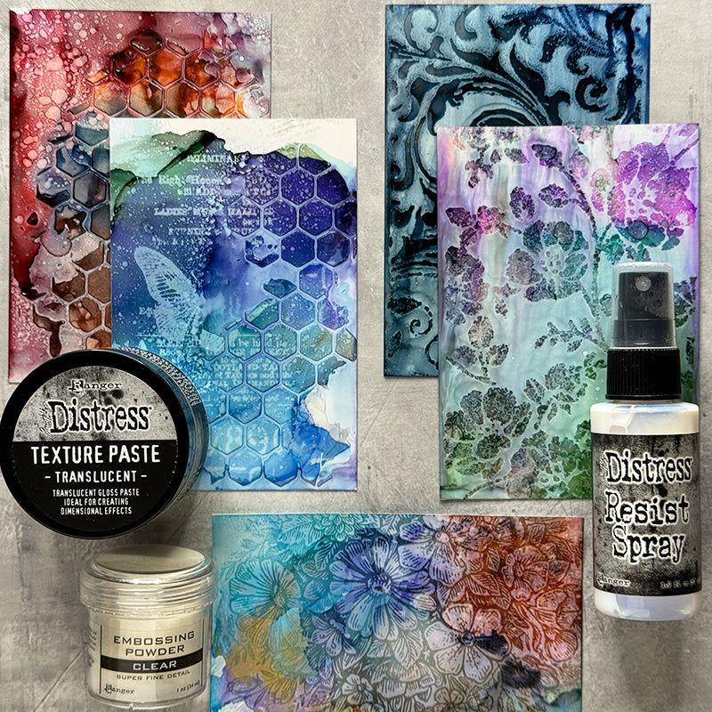 Tim Holtz Distress Texture Paste Translucent Ranger tda79668 Colorful Effects | color-code:ALT12