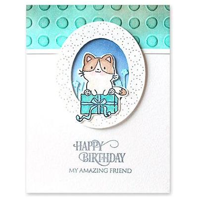 Penny Black Rounded Embossing Folder 65-016 happy birthday