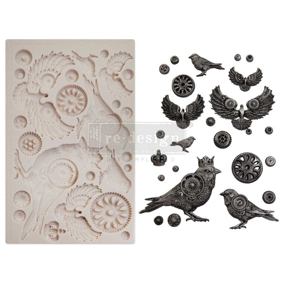 Prima Marketing Clockwork Sparrows Finnabair Mould 969493 – Simon Says Stamp