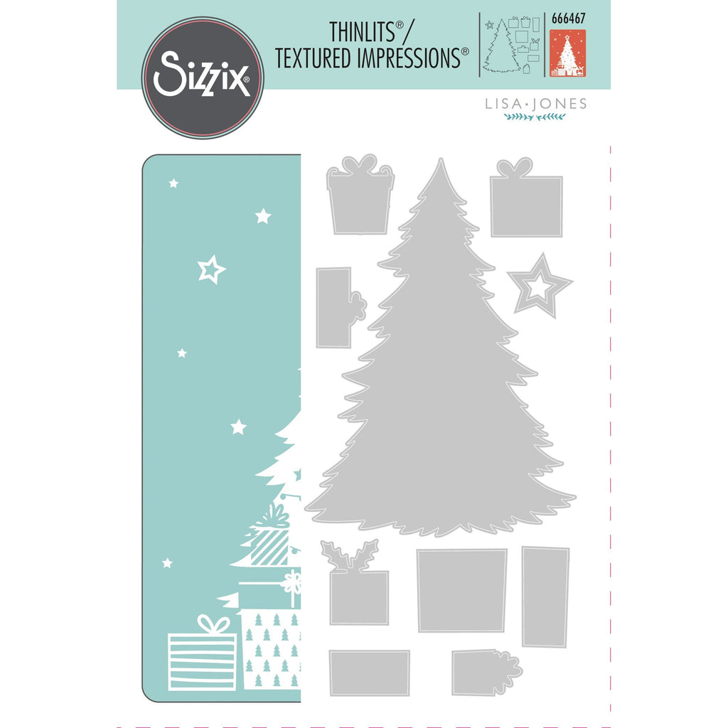 Sizzix Sparkle Tree Embossing Folder and Dies 666467