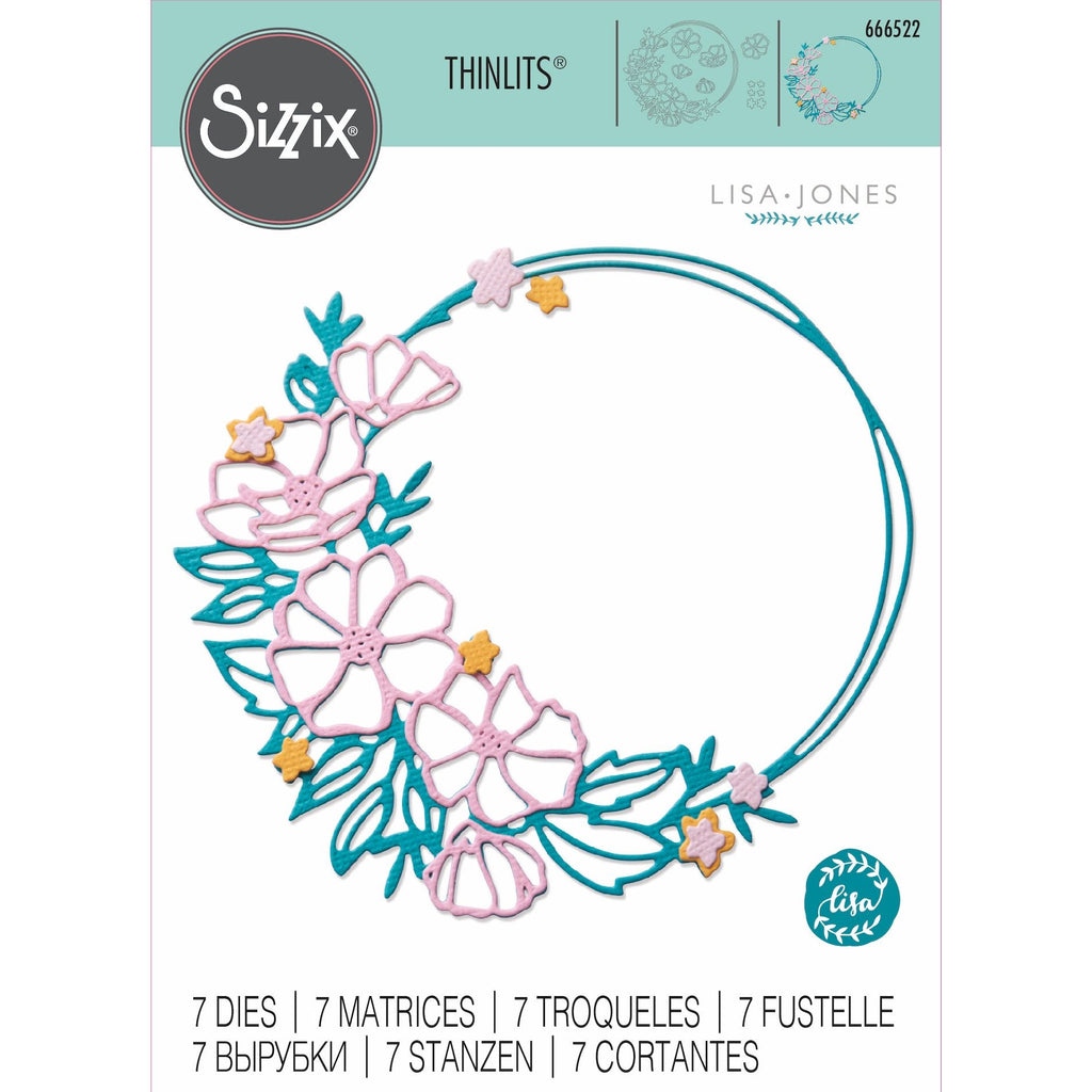 Sizzix Floral Round Thinlits Dies 666522