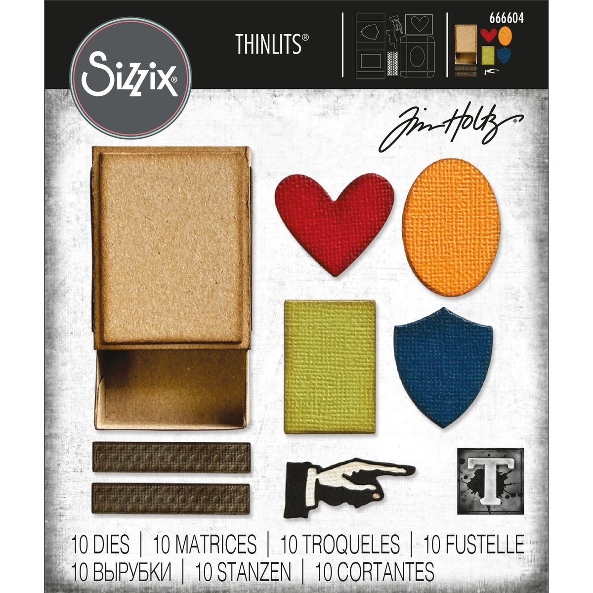 Tim Holtz Sizzix Vault Matchbox Thinlits Dies 666604 – Simon Says Stamp