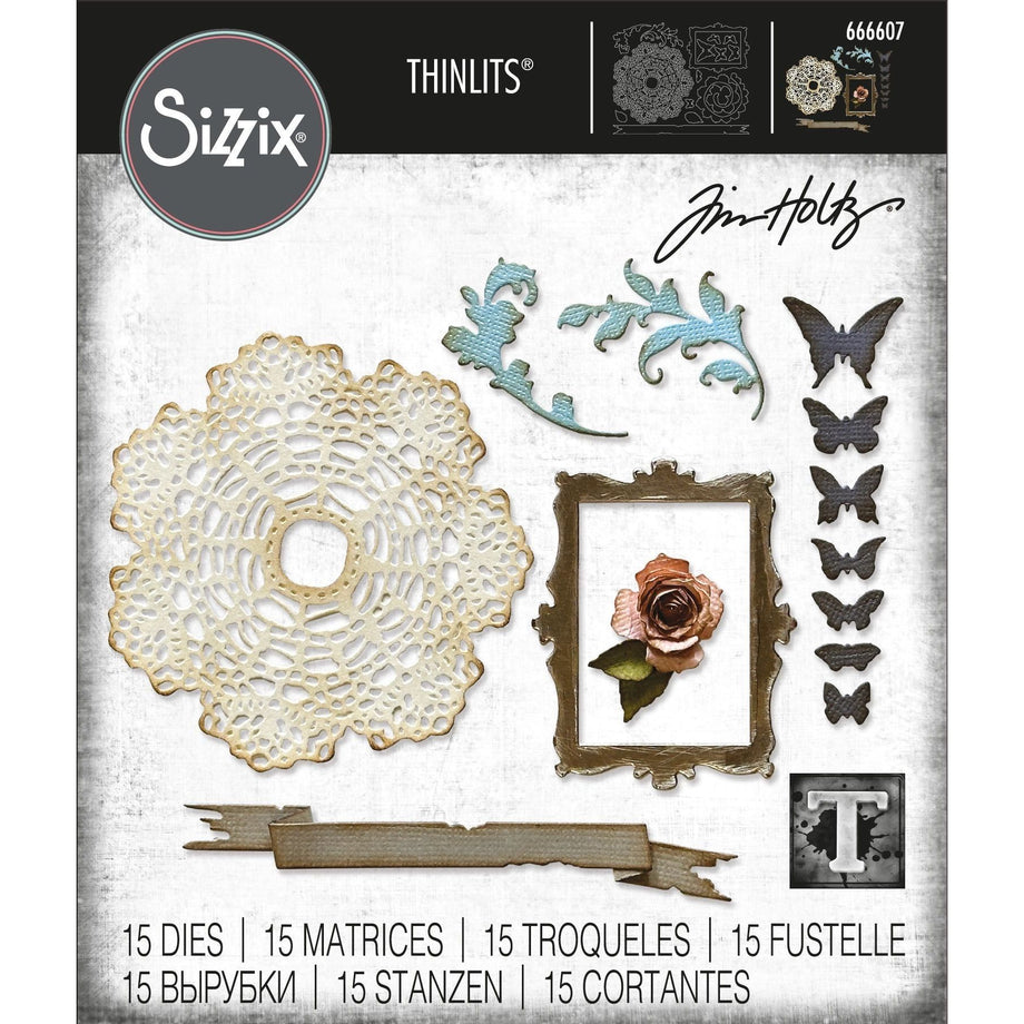 Sizzix - Tim high quality Holtz Thinlits Retired Die