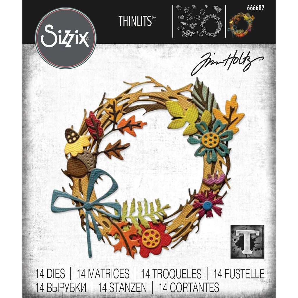 Tim Holtz Sizzix Vault Halloween 2024 I Want It All Bundle wreath