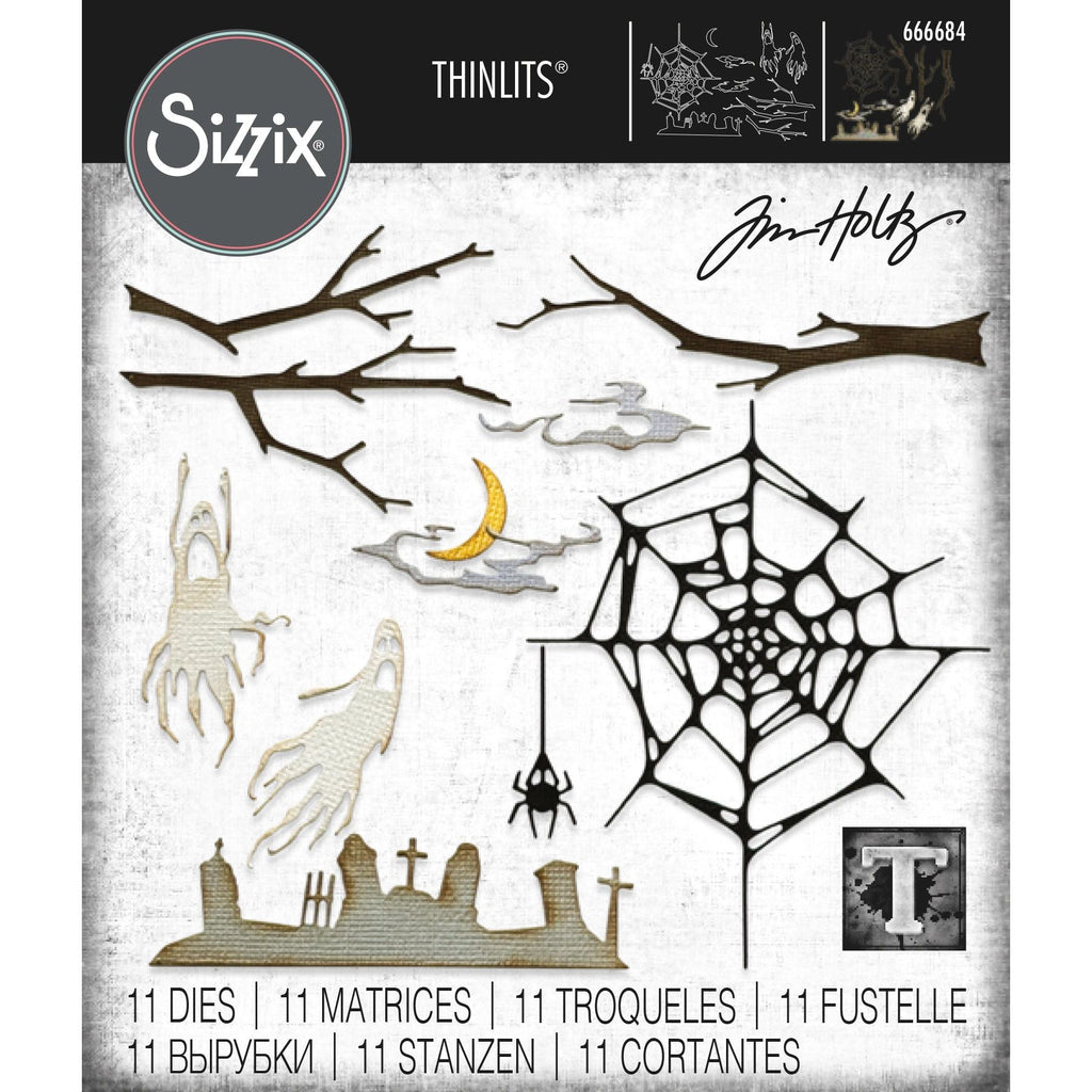 Tim Holtz Sizzix Vault Fright Night Thinlits Dies 666684