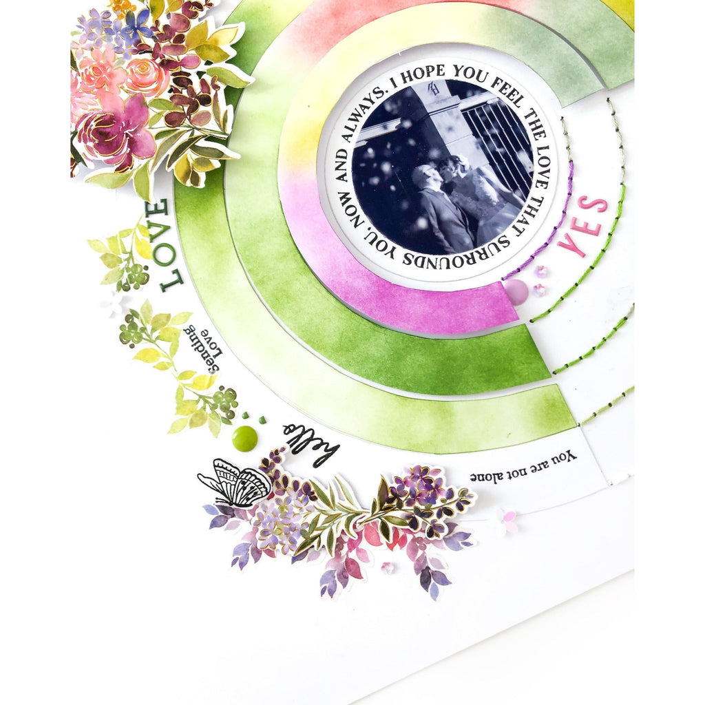 PinkFresh Studio Garden Bouquet Washi Tape 197523 Color Wheel Layout | color-code:ALT02