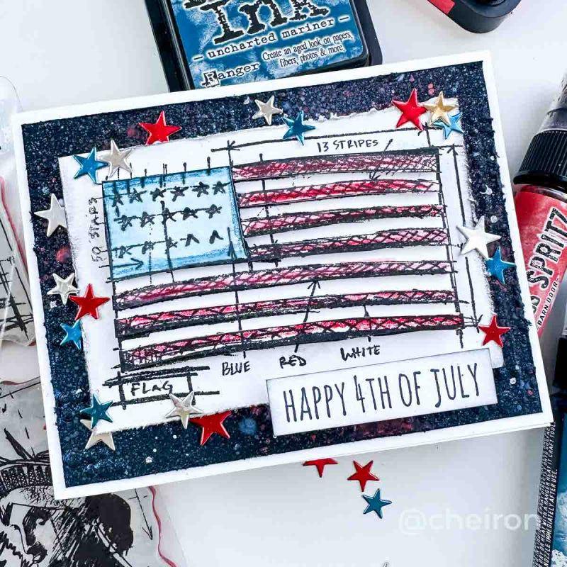 AALL & Create LOTZA DOTS Stencil 6x6 aal10039 happy 4th of july | color-code:ALT01