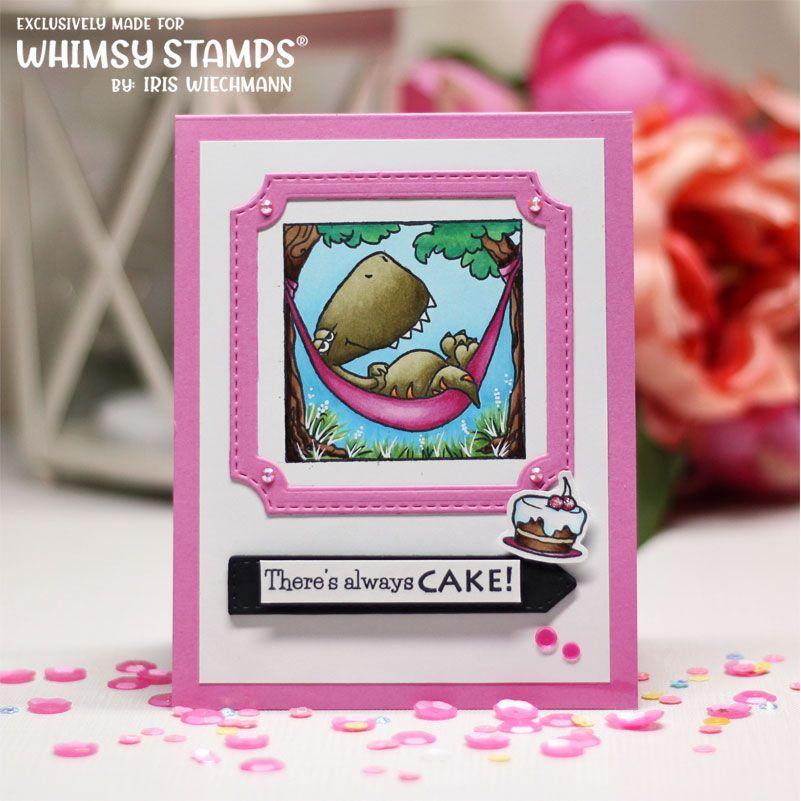 Whimsy Stamps Dino Mighties Clear Stamps c1434 birthday