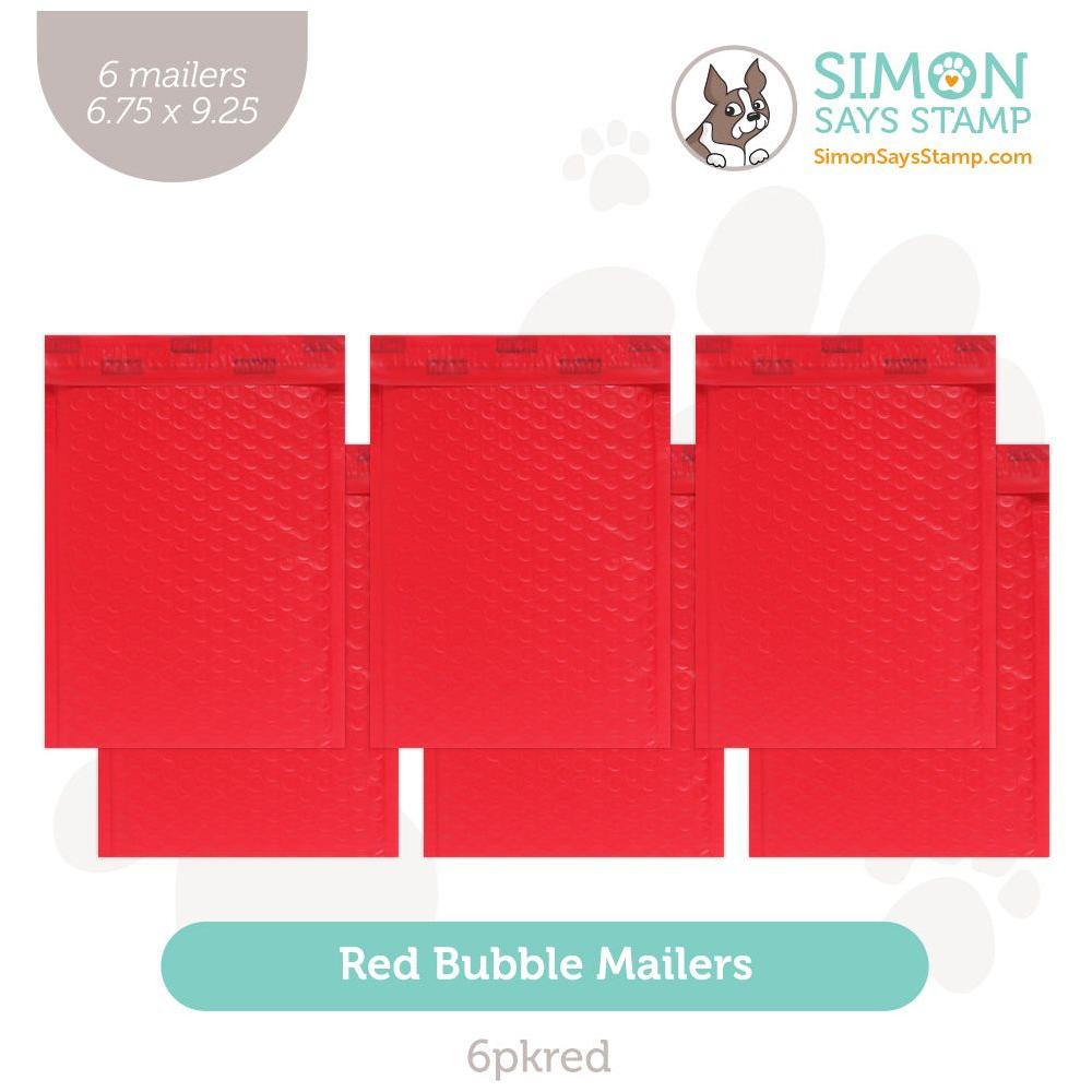 Simon Says Stamp Red Bubble Mailers 6 Pack 6pkred Celebrate