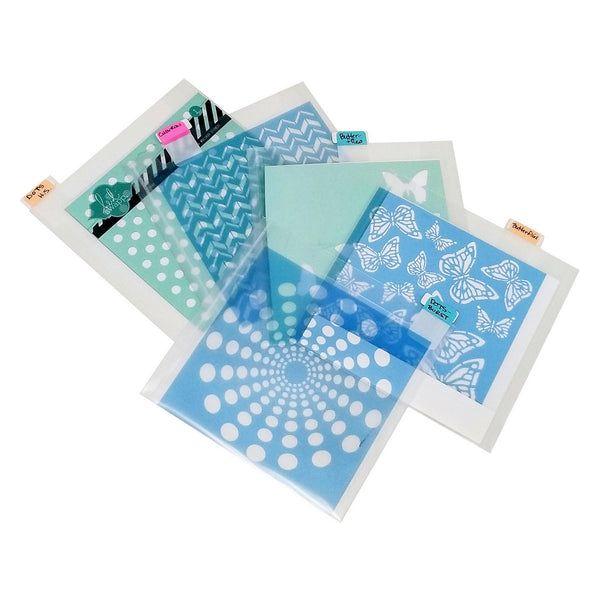 Totally Tiffany 6 x 6 Tabbed Divider Pockets rf-sxs5pk stencil storage example