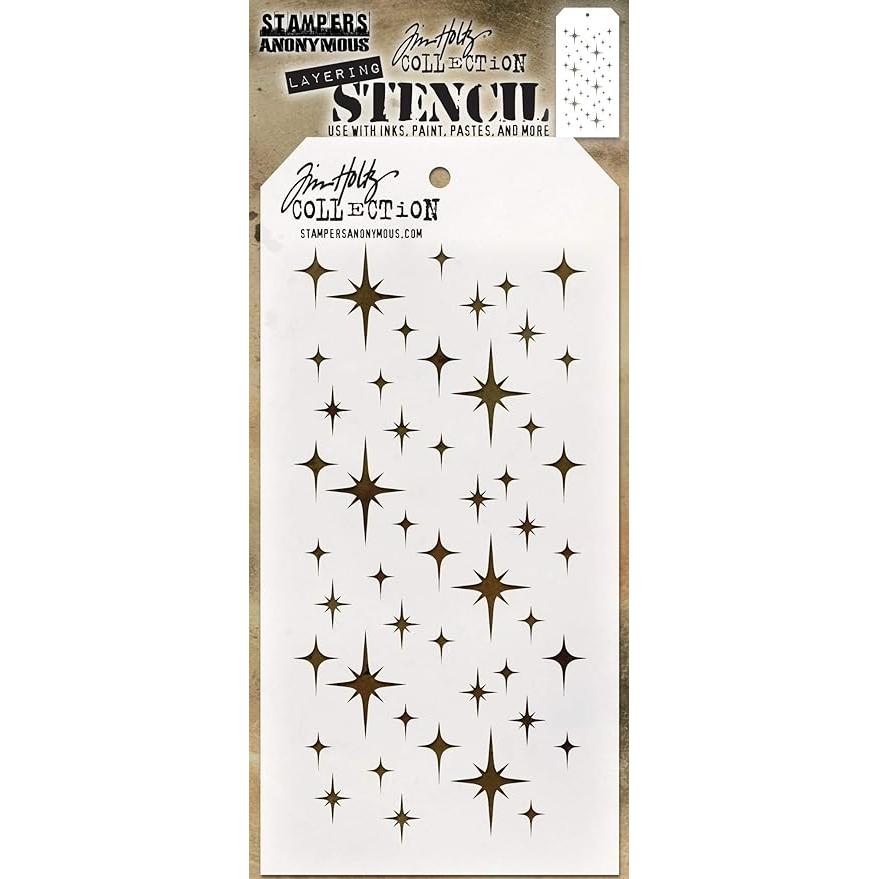 Tim Holtz Layering Stencil SPARKLE THS132