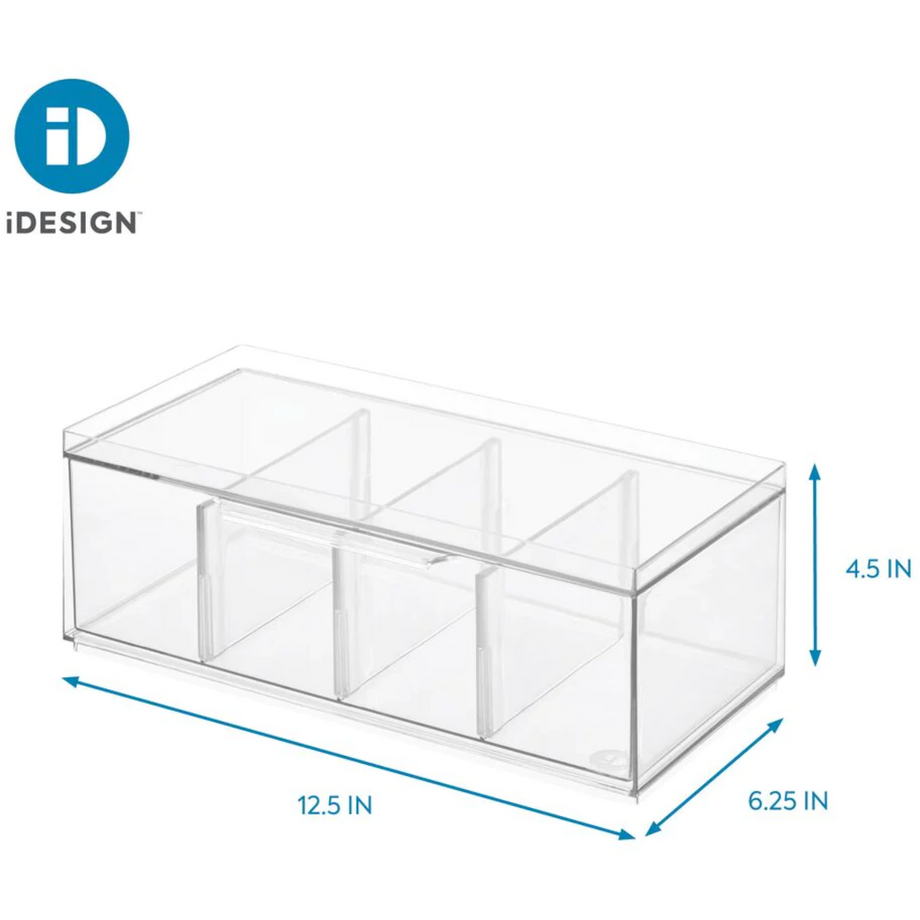 Interdesign Crisp Tiered Cabinet Organizer Clear