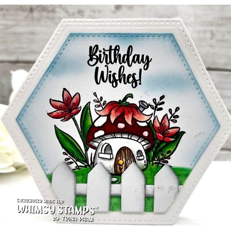 Whimsy Stamps Fairy Land Clear Stamps khb214 birthday wishes