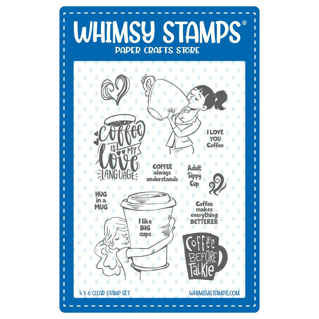 Whimsy Stamps Coffee Understands Clear Stamps cwsd471