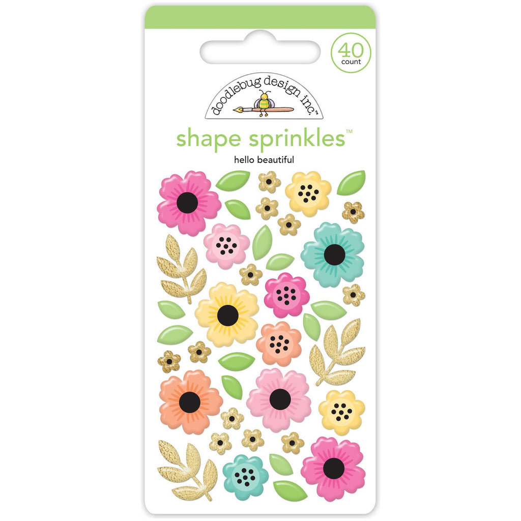 Doodlebug Hello Beautiful Shape Sprinkles 8159